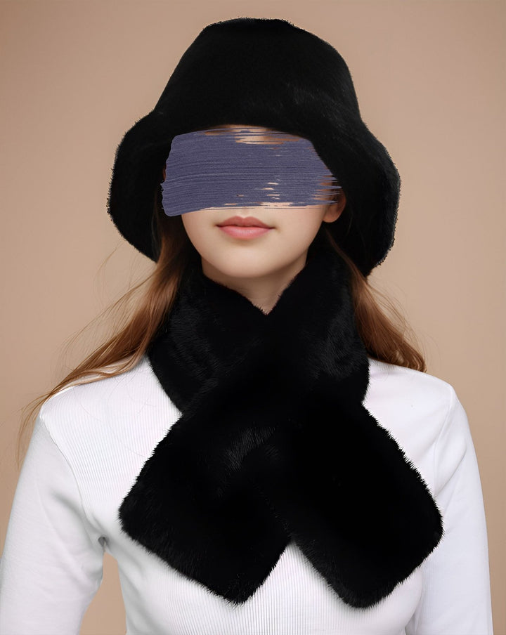 WOOLEN MUFFLER & HAT SET - Polkadots - 14266ALM - 225300 - WOOLEN MUFFLER & HAT SET