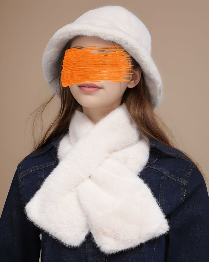 WOOLEN MUFFLER & HAT SET - Polkadots - 14266ALM - 225301 - WOOLEN MUFFLER & HAT SET