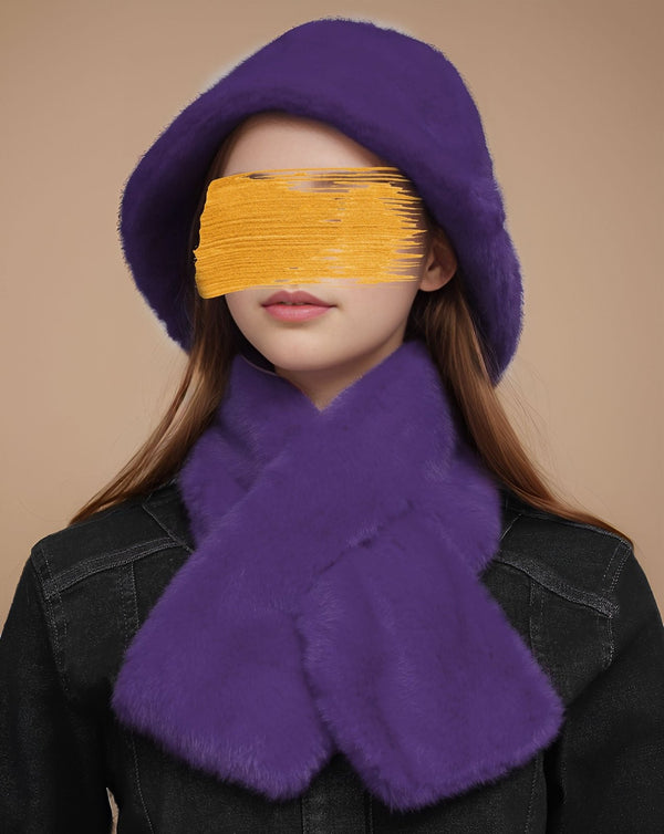 WOOLEN MUFFLER & HAT SET - Polkadots - 14266ALM - 225303 - WOOLEN MUFFLER & HAT SET