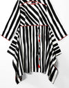 ASYMMETRICAL STRIPPED TOP - Polkadots - 12790AMY-196880 - ASYMMETRICAL STRIPPED TOP