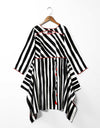 ASYMMETRICAL STRIPPED TOP - Polkadots - 12790AMY-196880 - ASYMMETRICAL STRIPPED TOP