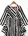 ASYMMETRICAL STRIPPED TOP - Polkadots - 12790AMY-196880 - ASYMMETRICAL STRIPPED TOP