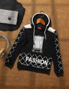 BOYS PRINTED HOODIE - Polkadots - 12320PD-206325 - BOYS PRINTED HOODIE