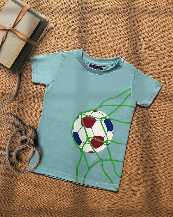 BOYS PRINTED T-SHIRT - Polkadots - 10905HG-066644 - BOYS PRINTED T-SHIRT