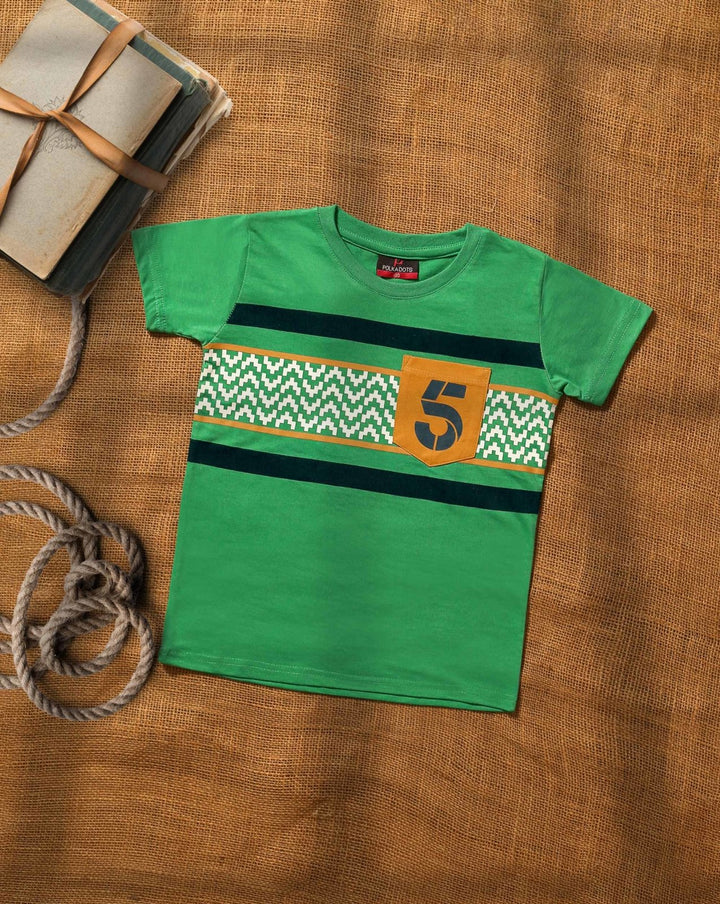 BOYS PRINTED T-SHIRT - Polkadots - 12399AY-187994 - BOYS PRINTED T-SHIRT