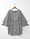 CHEVRON PANEL TOP - Polkadots - 12575HG2-199095 - CHEVRON PANEL TOP