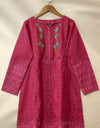CHIKANKARI KURTI - Polkadots - 12810PG-197618 - CHIKANKARI KURTI