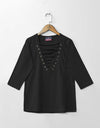 CRISS CROSS TOP - Polkadots - 10394HG-047308 - CRISS CROSS TOP