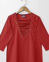 CRISS CROSS TOP - Polkadots - 10394HG-187935 - CRISS CROSS TOP