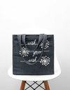 DENIM CASUAL BAG - Polkadots - 12694ZJ-195205 - DENIM CASUAL BAG