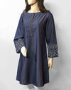 | DENIM EMBROIDERED TOP | - Polkadots - 12260HG-085512 - | DENIM EMBROIDERED TOP |