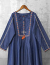 | DENIM EMBROIDERED TOP | - Polkadots - 12228HG-084902 - | DENIM EMBROIDERED TOP |