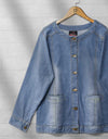 DENIM JACKET - Polkadots - 12938MN-201317 - DENIM JACKET
