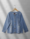 DENIM JACKET - Polkadots - 12938MN-201320 - DENIM JACKET