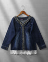 DENIM JACKET - Polkadots - 12240DZ-085161 - DENIM JACKET