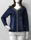 DENIM JACKET - Polkadots - 12240DZ-085161 - DENIM JACKET