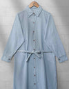 DENIM LONG COAT - Polkadots - 12412DZ-188109 - DENIM LONG COAT