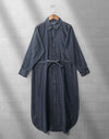 DENIM LONG COAT - Polkadots - 12412DZ-188109 - DENIM LONG COAT