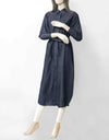 DENIM LONG COAT - Polkadots - 12412DZ-188112 - DENIM LONG COAT
