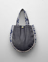DENIM ROUND TOTE BAG - Polkadots - 12922ZJ-201045 - DENIM ROUND TOTE BAG