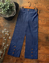 DENIM STRAIGHT PANTS - Polkadots - 13023HG-203781 - DENIM STRAIGHT PANTS
