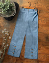 DENIM STRAIGHT PANTS - Polkadots - 13023HG-203785 - DENIM STRAIGHT PANTS