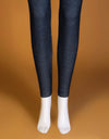 DENIM TEXTURED TIGHTS - Polkadots - 11590PD-079457 - DENIM TEXTURED TIGHTS