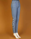EMBROIDERED JEANS - Polkadots - 11756ZJ-074391 - EMBROIDERED JEANS