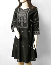 EMBROIDERED KURTI - Polkadots - 12353AMY-187095 - EMBROIDERED KURTI