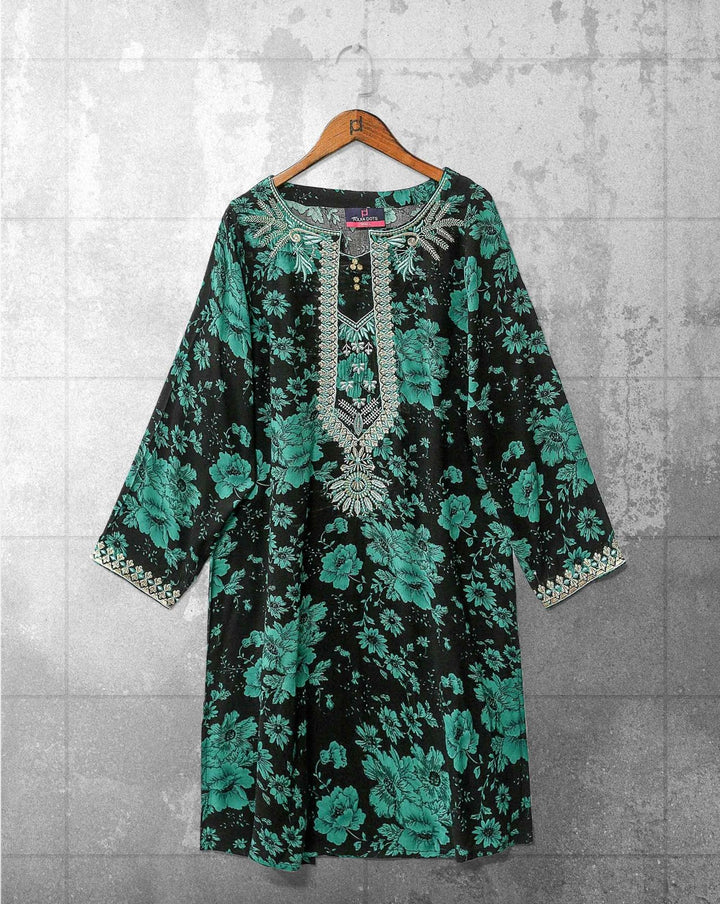 | EMBROIDERED KURTI | - Polkadots - 12339HG-186873 - | EMBROIDERED KURTI |