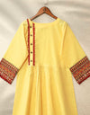 EMBROIDERED KURTI - Polkadots - 10322AY-194907 - EMBROIDERED KURTI