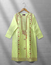 EMBROIDERED KURTI - Polkadots - 12182AMY-084092 - EMBROIDERED KURTI