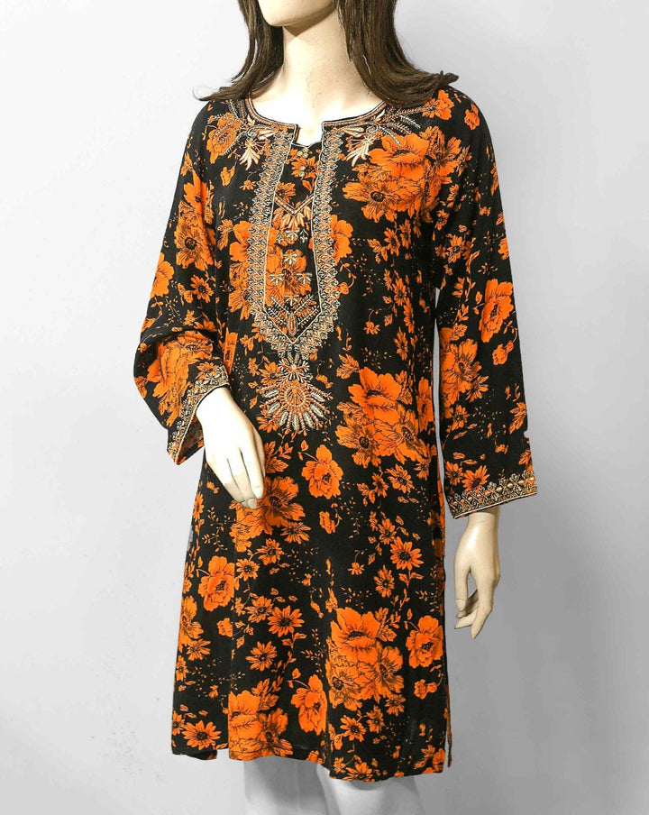 | EMBROIDERED KURTI | - Polkadots - 12339HG-186870 - | EMBROIDERED KURTI |