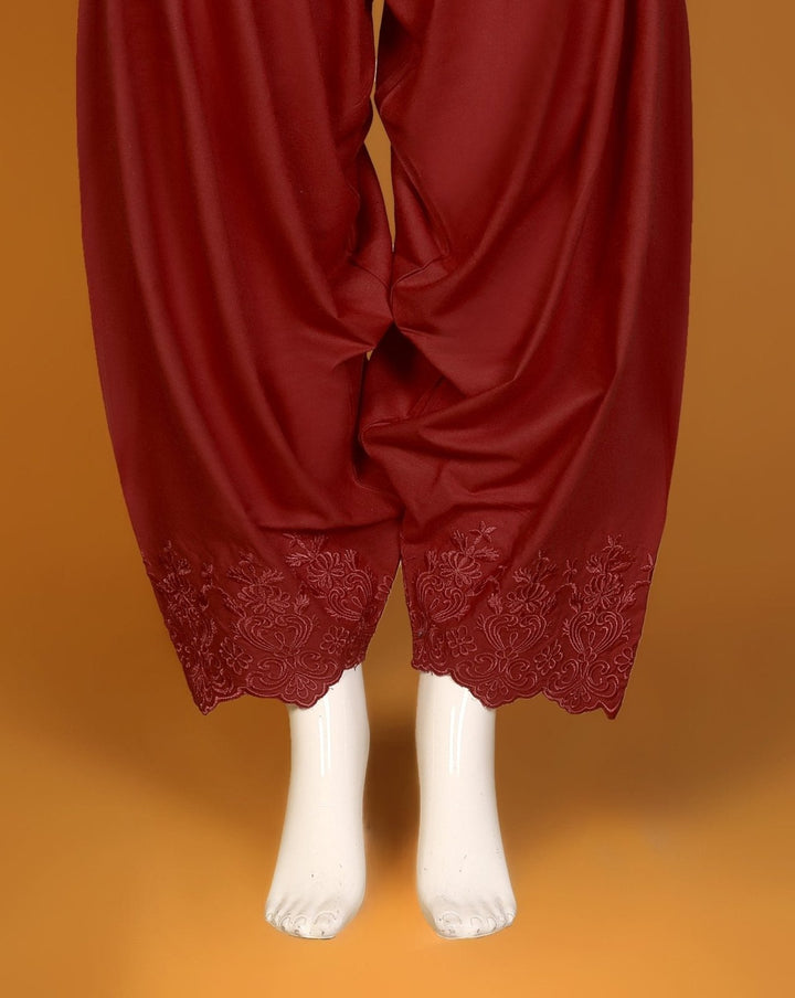 EMBROIDERED SHALWAR - Polkadots - 10845HG-056103 - EMBROIDERED SHALWAR