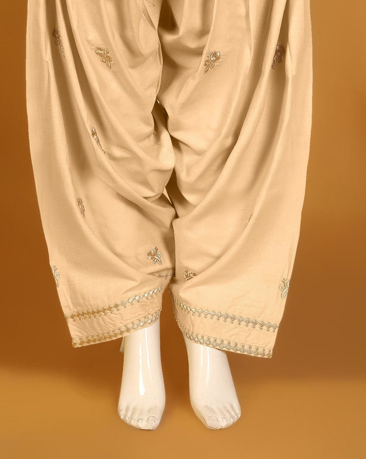 EMBROIDERED SHALWAR - Polkadots - 10645HG-051959 - EMBROIDERED SHALWAR