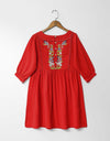 EMBROIDERED TOP - Polkadots - 12703HG-195425 - EMBROIDERED TOP