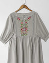 EMBROIDERED TOP - Polkadots - 12703HG-195425 - EMBROIDERED TOP
