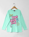 FULL SLEEVES PRINTED T SHIRT - Polkadots - 13135PD-206187 - FULL SLEEVES PRINTED T SHIRT