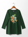 FULL SLEEVES PRINTED T SHIRT - Polkadots - 12330HG-186757 - FULL SLEEVES PRINTED T SHIRT