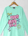 FULL SLEEVES PRINTED T SHIRT - Polkadots - 13135PD-206190 - FULL SLEEVES PRINTED T SHIRT