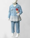 GIRLS 2 PIECE SUIT - Polkadots - 13050HG-204433 - GIRLS 2 PIECE SUIT