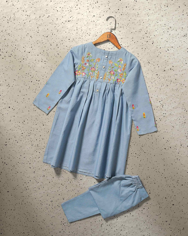 GIRLS 2 PIECE SUIT - Polkadots - 12490MN-189975 - GIRLS 2 PIECE SUIT
