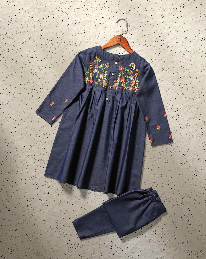 GIRLS 2 PIECE SUIT - Polkadots - 12490MN-189970 - GIRLS 2 PIECE SUIT