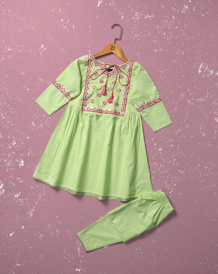GIRLS 2 PIECE SUIT - Polkadots - 12527HG-211137 - GIRLS 2 PIECE SUIT