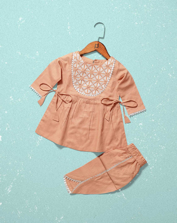 GIRLS 2 PIECE SUIT - Polkadots - 11965MN-212918 - GIRLS 2 PIECE SUIT