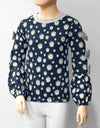 GIRLS BOW TIE PRINTED T SHIRT - Polkadots - 12947PD-201642 - GIRLS BOW TIE PRINTED T SHIRT