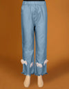 GIRLS DENIM STRAIGHT PANTS - Polkadots - 13013PD-203541 - GIRLS DENIM STRAIGHT PANTS