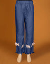 GIRLS DENIM STRAIGHT PANTS - Polkadots - 13013PD-203537 - GIRLS DENIM STRAIGHT PANTS