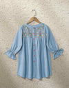 GIRLS DENIM TOP - Polkadots - 12264HG-085559 - GIRLS DENIM TOP