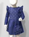GIRLS DENIM TOP WITH BAG - Polkadots - 12992PD-203033 - GIRLS DENIM TOP WITH BAG